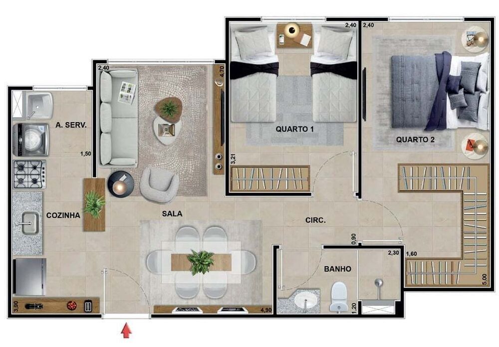 Apartamento à venda com 3 quartos, 87m² - Foto 10