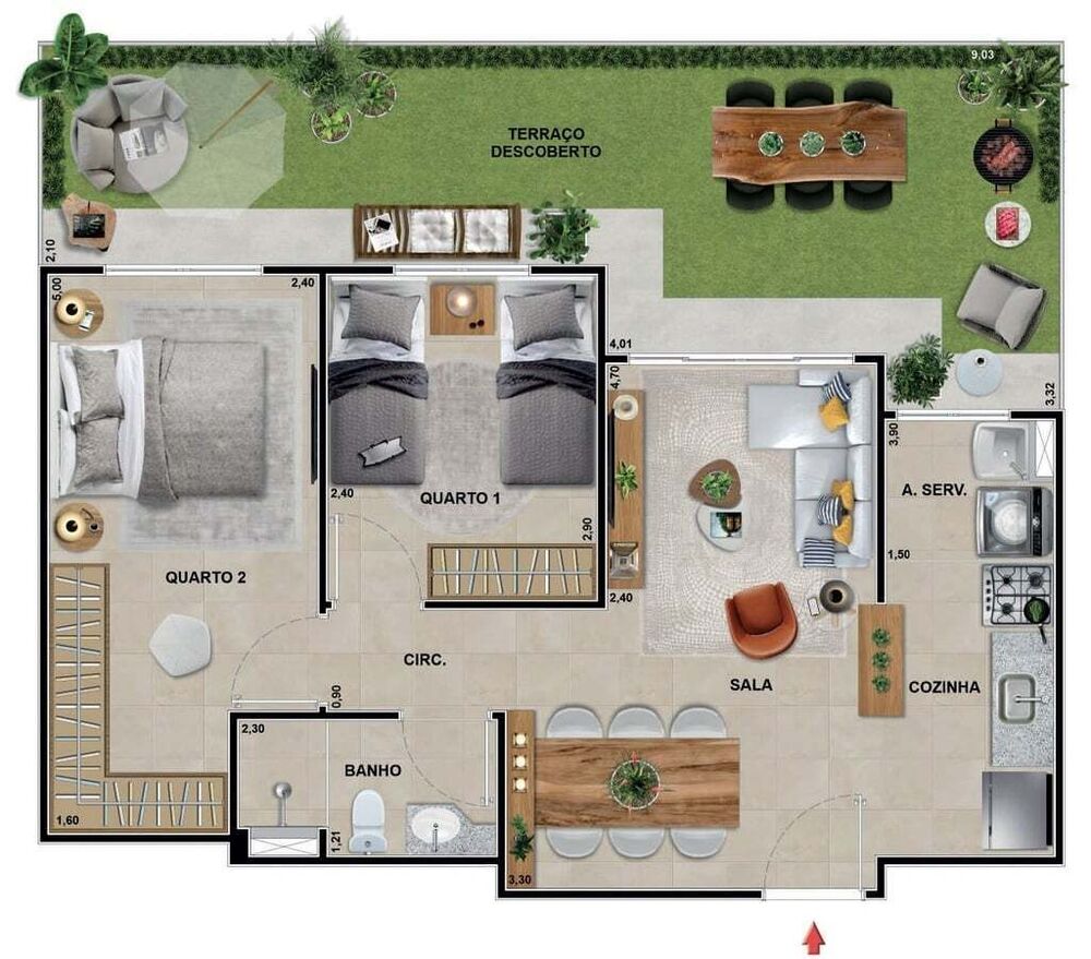 Apartamento à venda com 3 quartos, 87m² - Foto 12