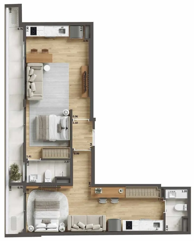 Cobertura, 2 quartos, 74 m² - Foto 24