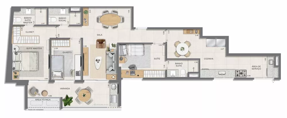 Apartamento, 2 quartos, 77 m² - Foto 37
