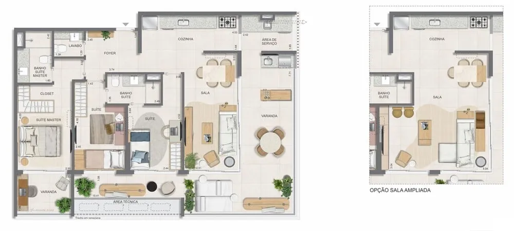 Apartamento, 2 quartos, 77 m² - Foto 90