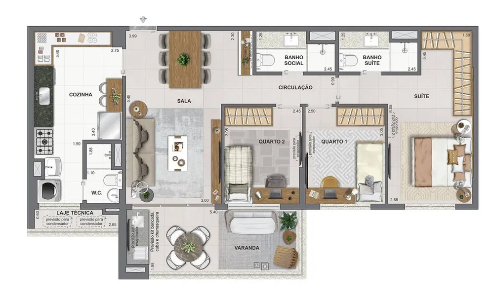 Apartamento, 3 quartos, 95 m² - Foto 48