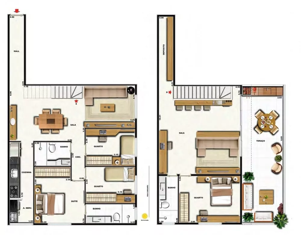 Cobertura, 3 quartos, 158 m² - Foto 26