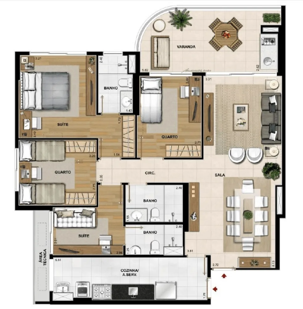 Apartamento, 3 quartos, 80 m² - Foto 30