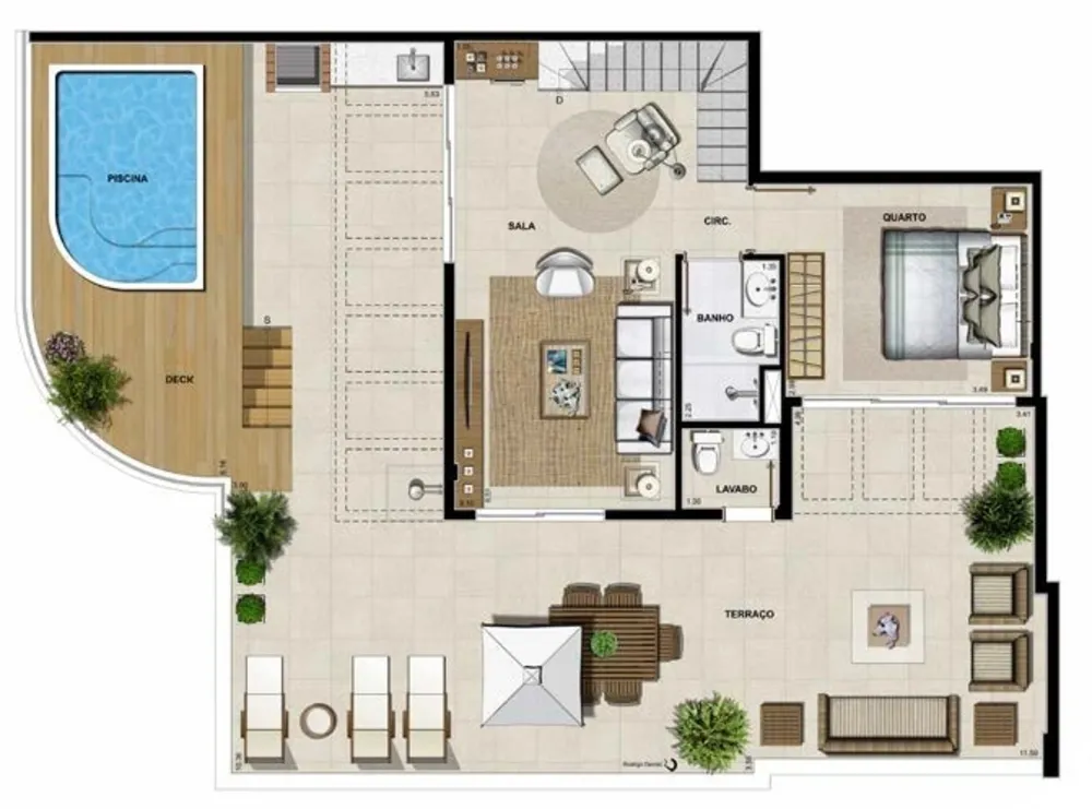 Cobertura, 5 quartos, 117 m² - Foto 42