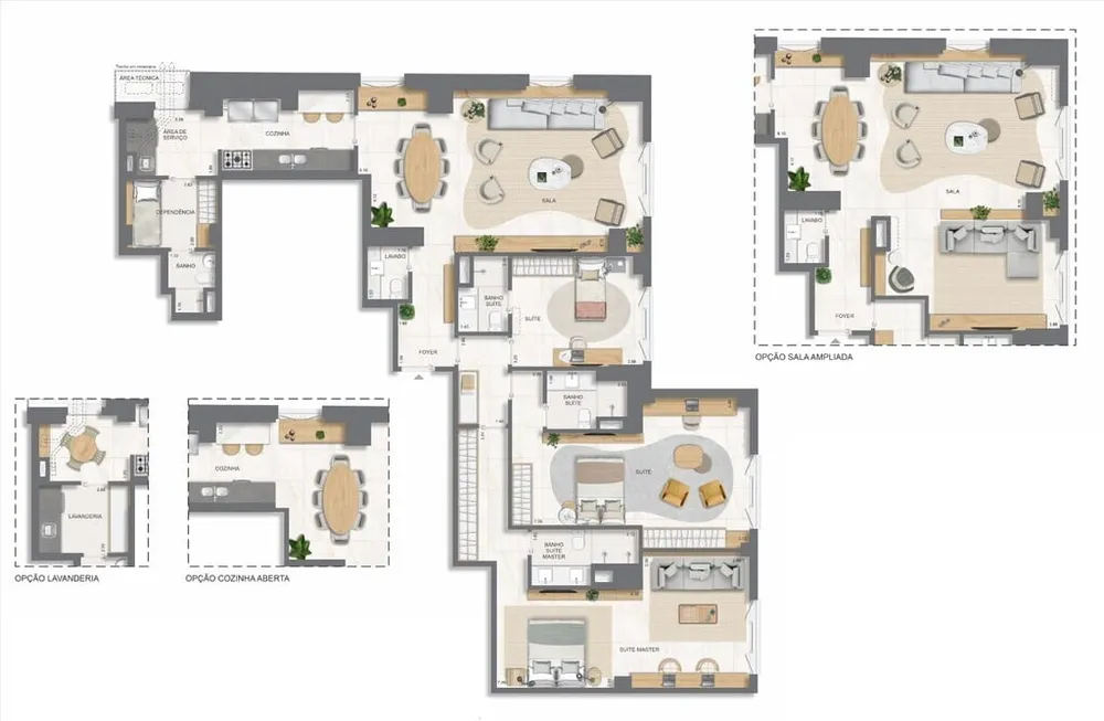 Apartamento, 4 quartos, 211 m² - Foto 125