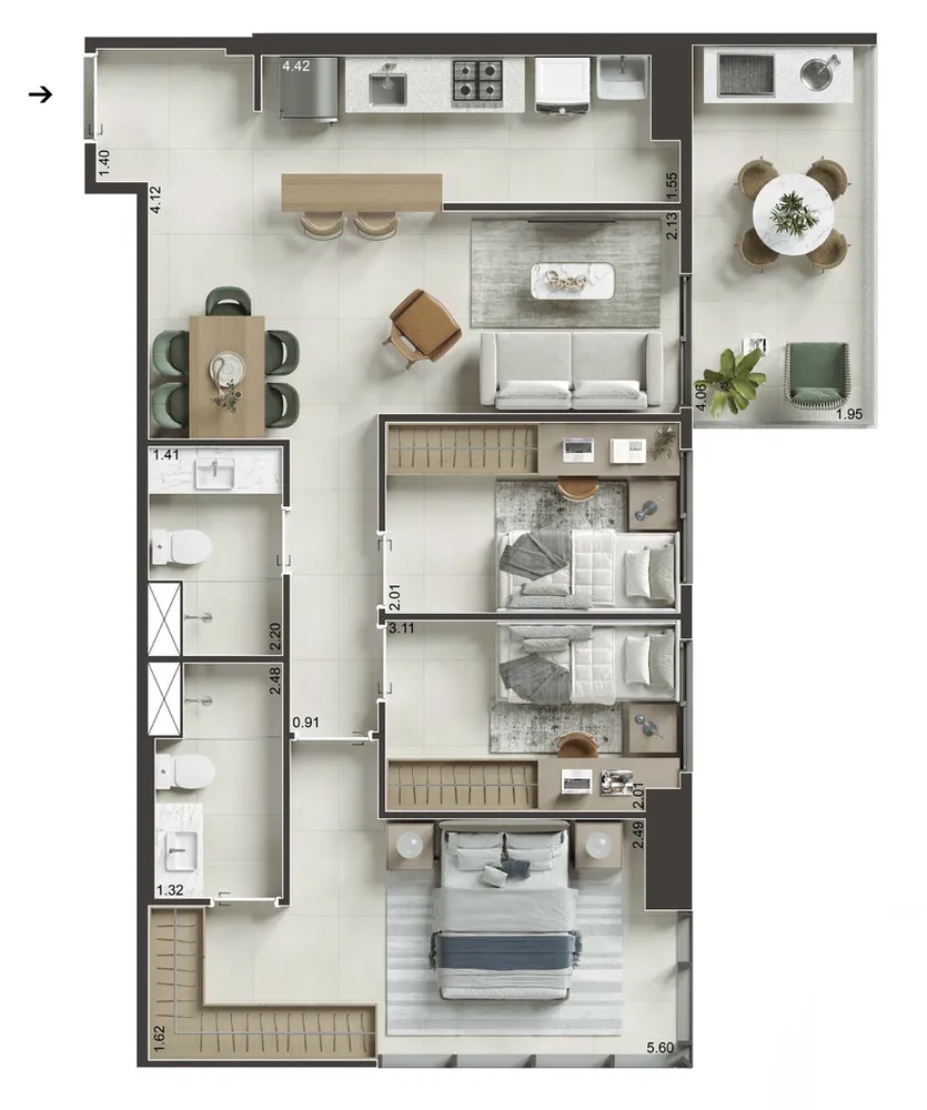 Apartamento, 1 quarto, 30 m² - Foto 35