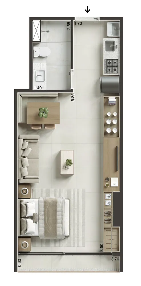 Apartamento, 1 quarto, 30 m² - Foto 30