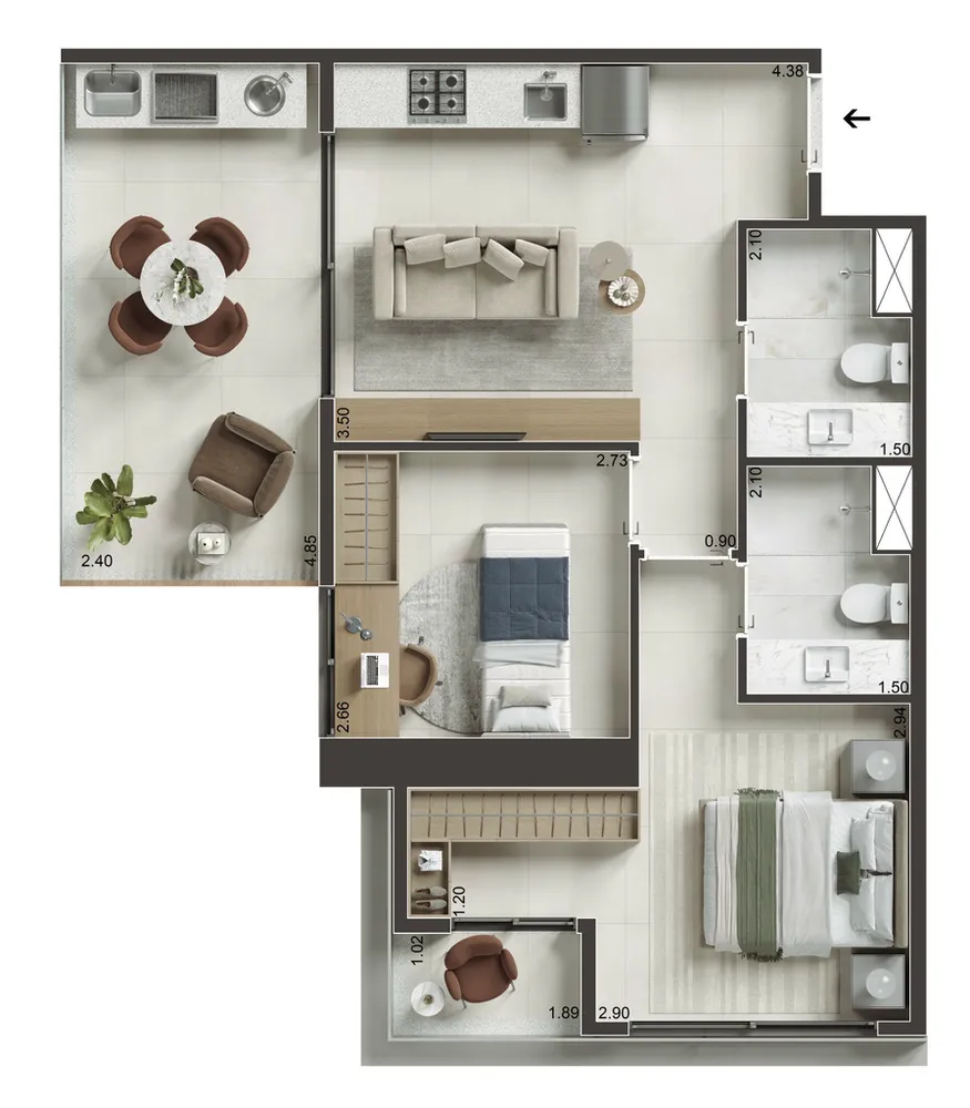 Apartamento, 1 quarto, 30 m² - Foto 33