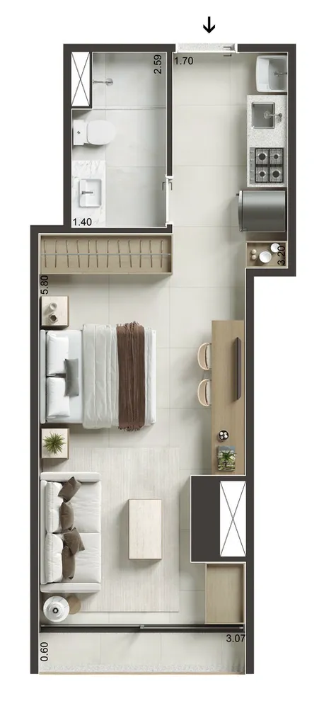 Apartamento, 1 quarto, 30 m² - Foto 28