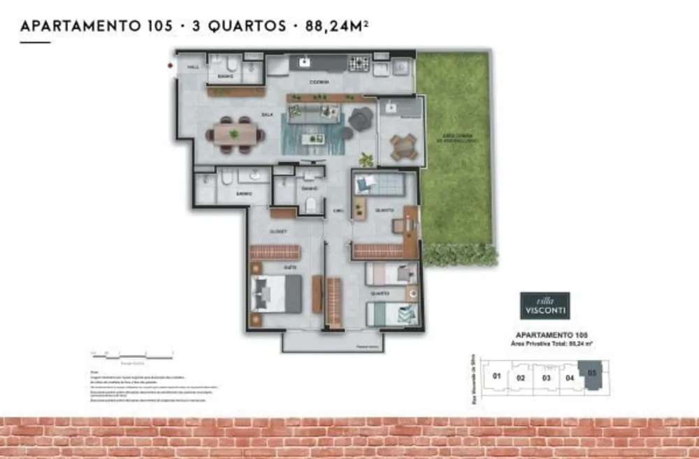 Apartamento, 3 quartos, 88 m² - Foto 24