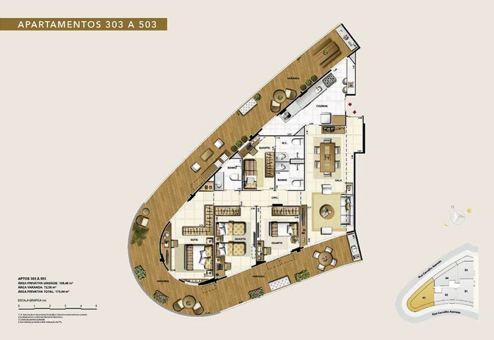 Apartamento à venda com 3 quartos, 179m² - Foto 11