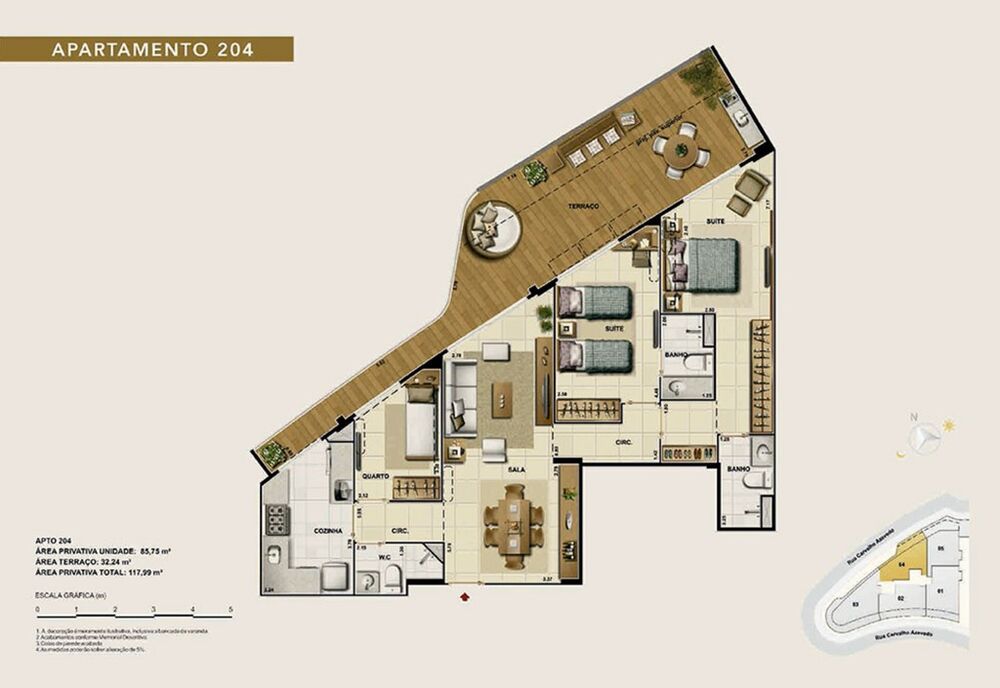 Apartamento à venda com 3 quartos, 179m² - Foto 9