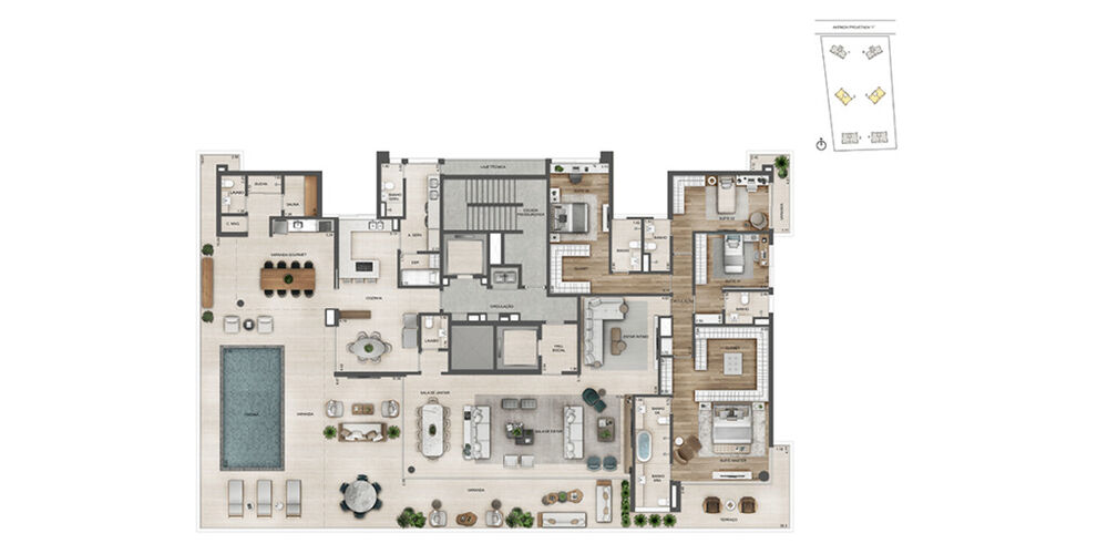 Apartamento, 4 quartos, 231 m² - Foto 12