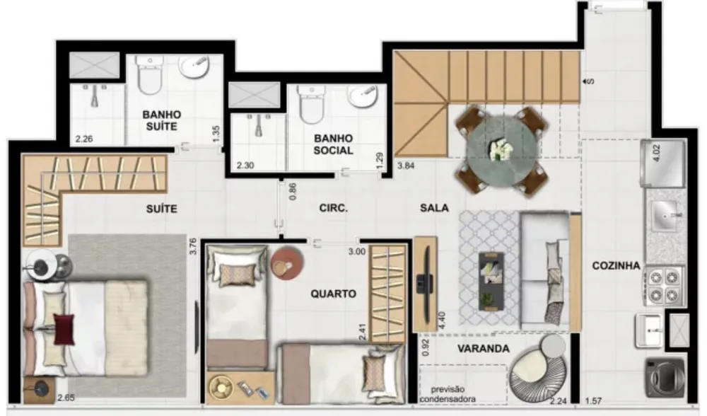 Apartamento, 2 quartos, 55 m² - Foto 9