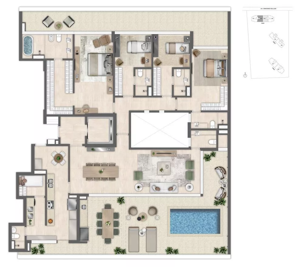 Cobertura, 4 quartos, 290 m² - Foto 73
