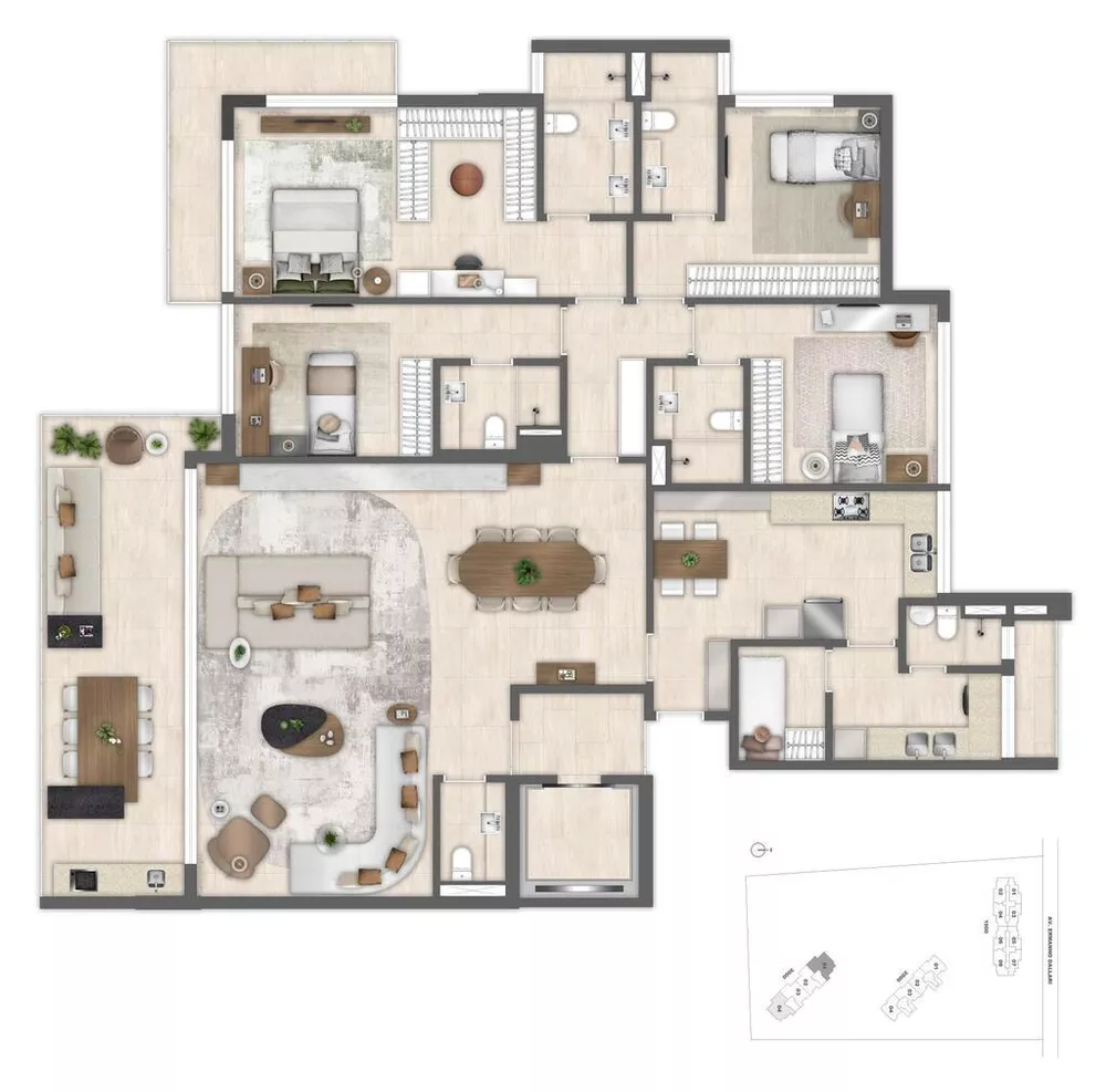 Cobertura, 4 quartos, 290 m² - Foto 27