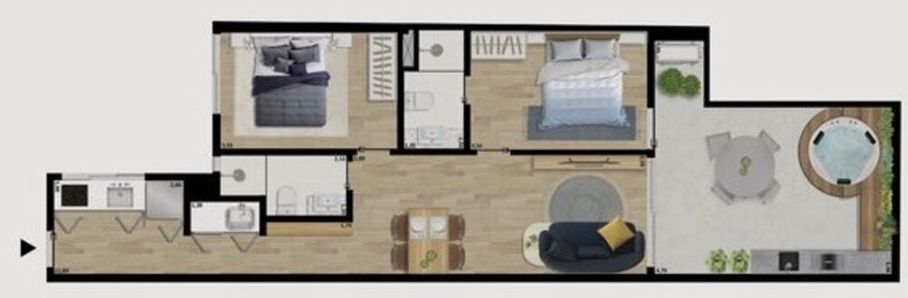 Apartamento à venda com 1 quarto, 47m² - Foto 15