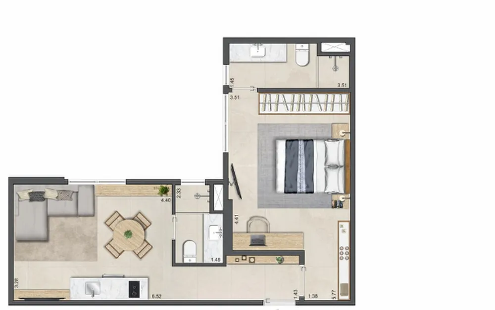 Apartamento, 2 quartos, 45 m² - Foto 39