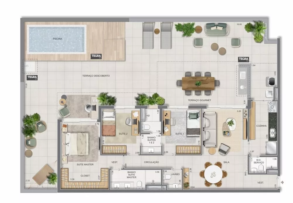 Apartamento, 3 quartos, 186 m² - Foto 51