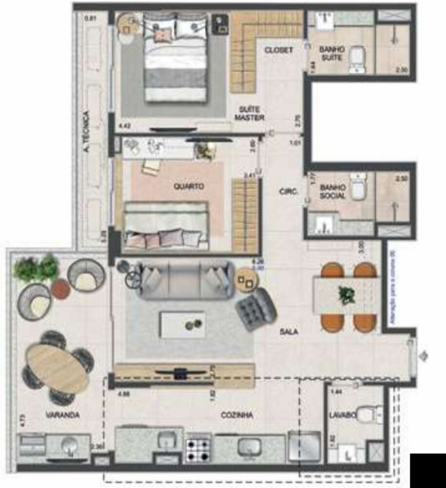 Apartamento, 4 quartos, 132 m² - Foto 37
