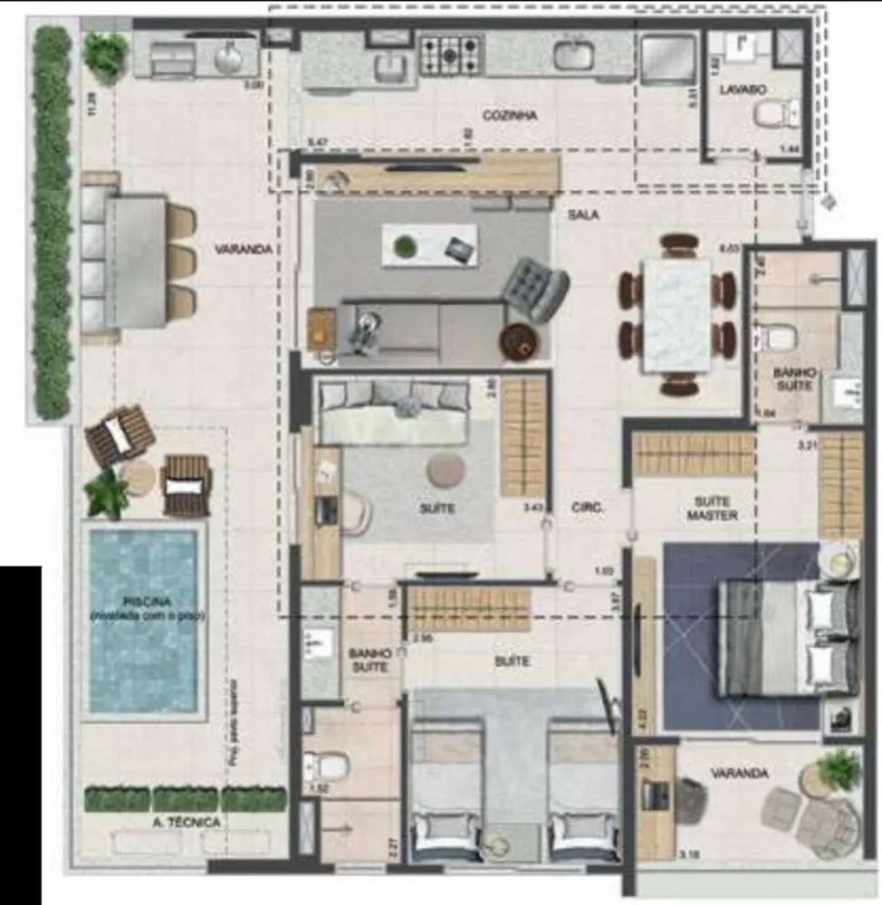 Apartamento, 4 quartos, 132 m² - Foto 33