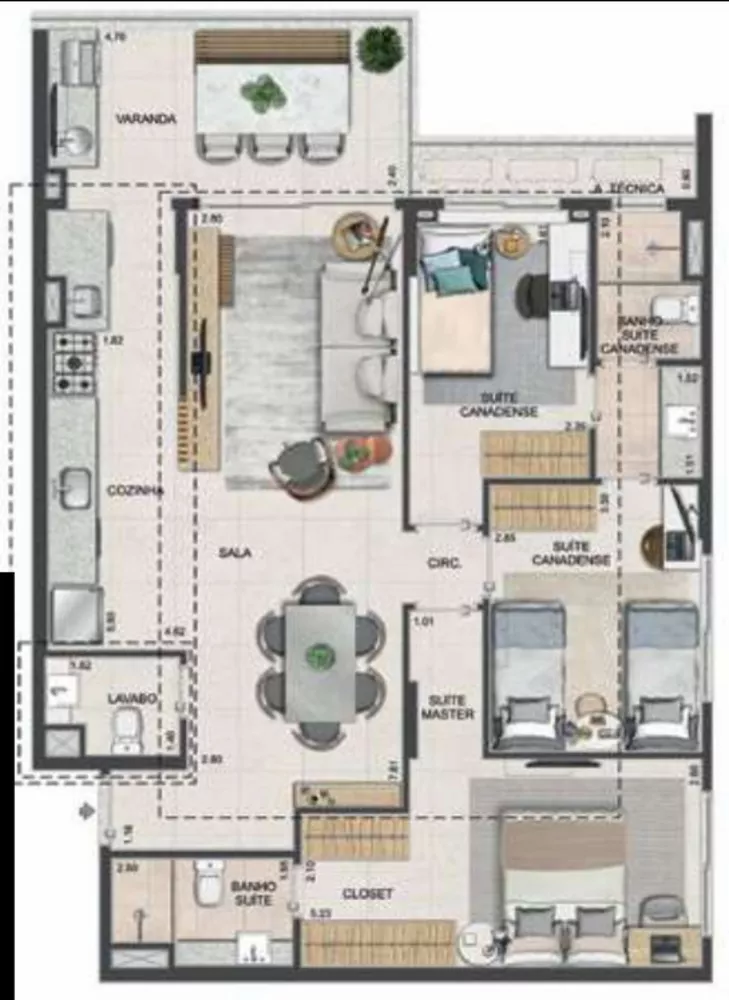 Apartamento, 4 quartos, 132 m² - Foto 40