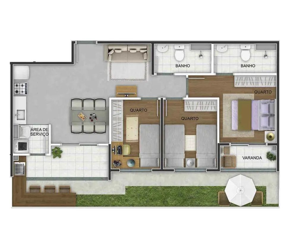 Apartamento, 3 quartos, 73 m² - Foto 54