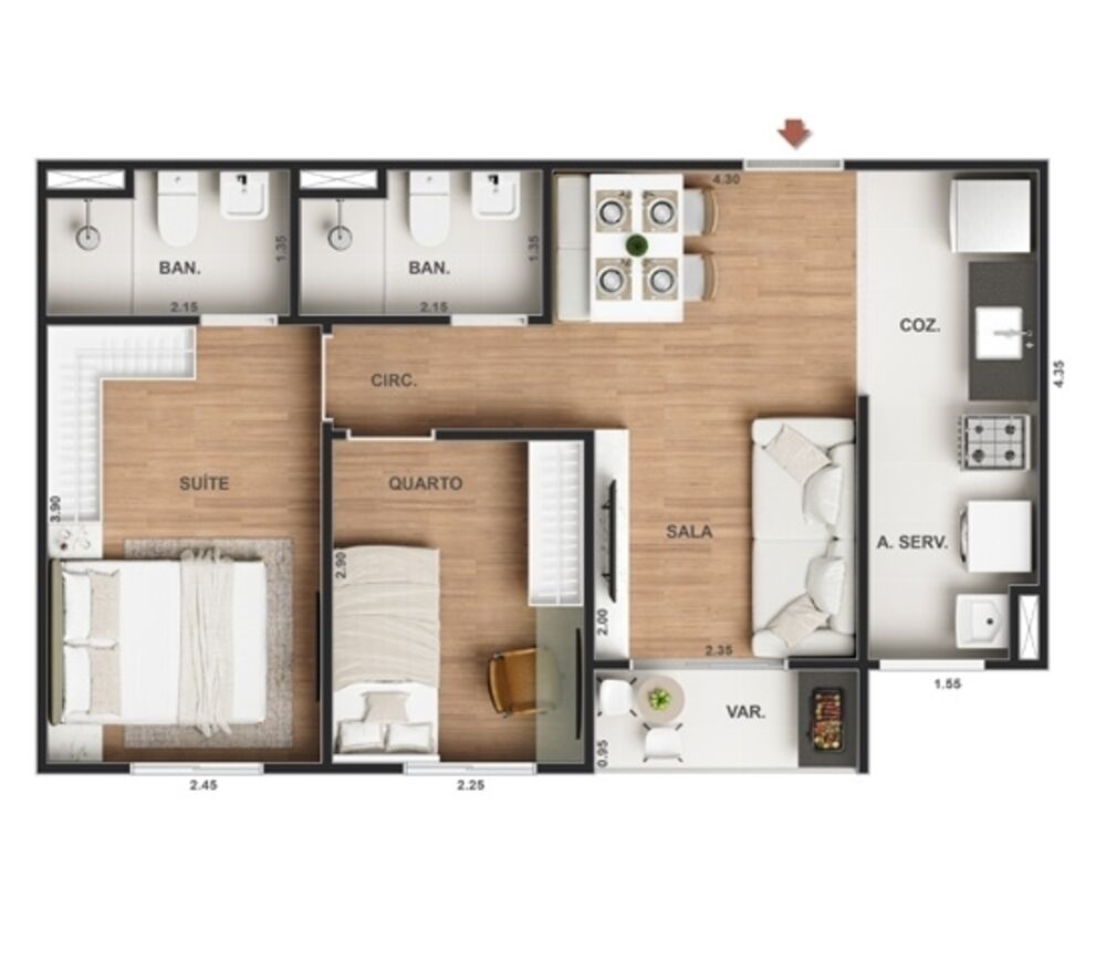 Apartamento à venda com 1 quarto, 30m² - Foto 12