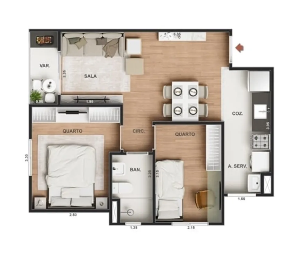 Apartamento, 1 quarto, 30 m² - Foto 31