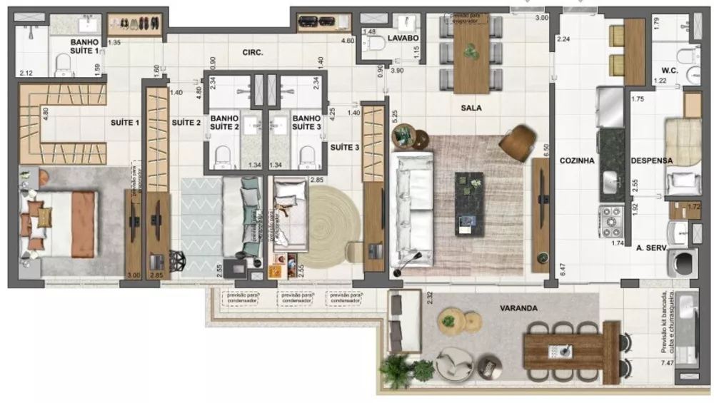 Apartamento, 4 quartos, 165 m² - Foto 43