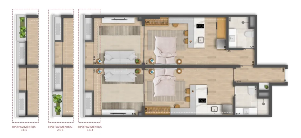 Apartamento, 1 quarto, 43 m² - Foto 50