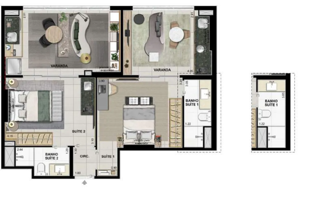 Cobertura, 2 quartos, 150 m² - Foto 30