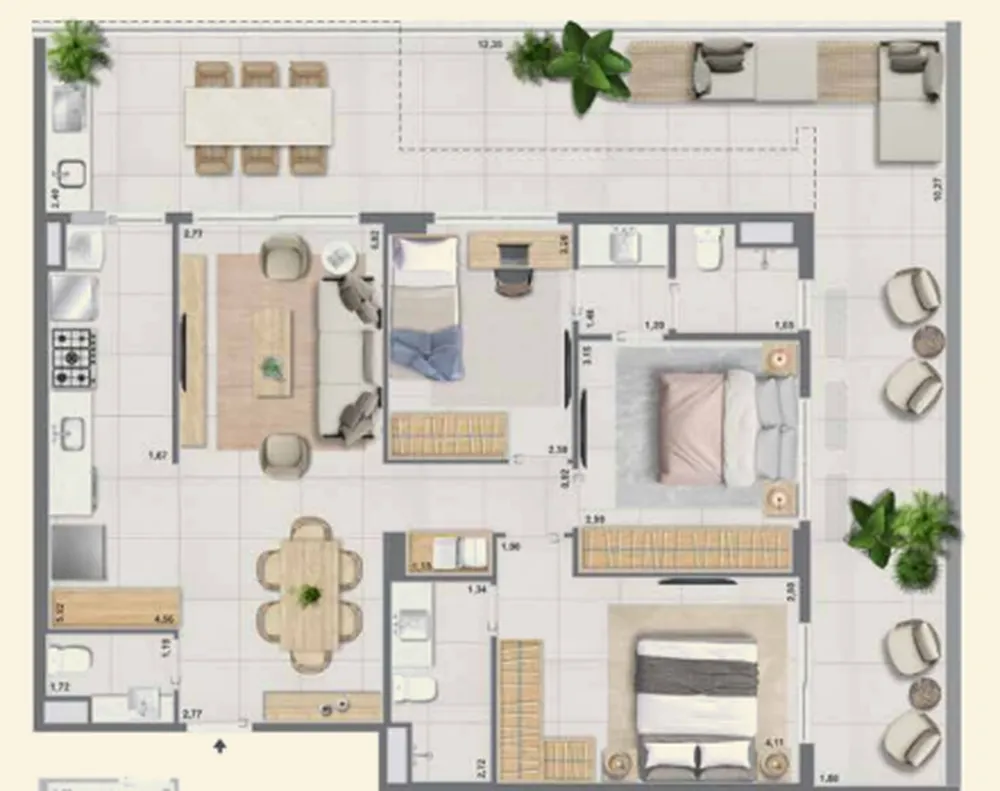 Cobertura, 3 quartos, 103 m² - Foto 68