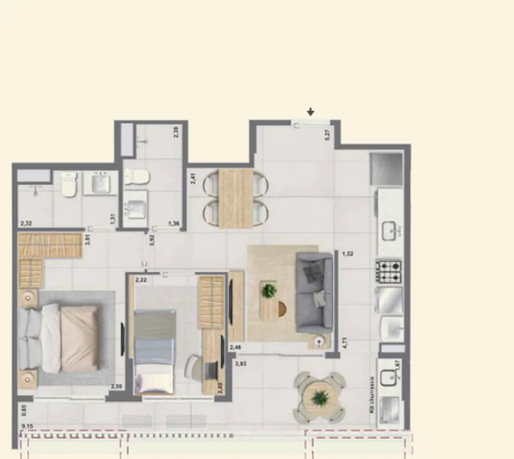 Cobertura, 3 quartos, 103 m² - Foto 64