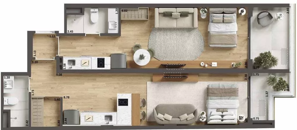 Apartamento, 2 quartos, 74 m² - Foto 13