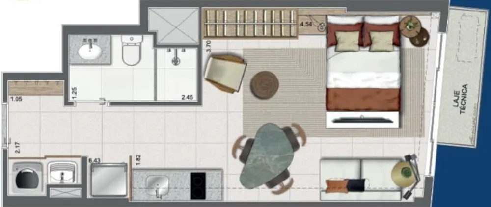 Apartamento, 1 quarto, 32 m² - Foto 42