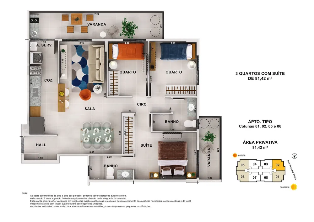 Apartamento, 3 quartos, 81 m² - Foto 66