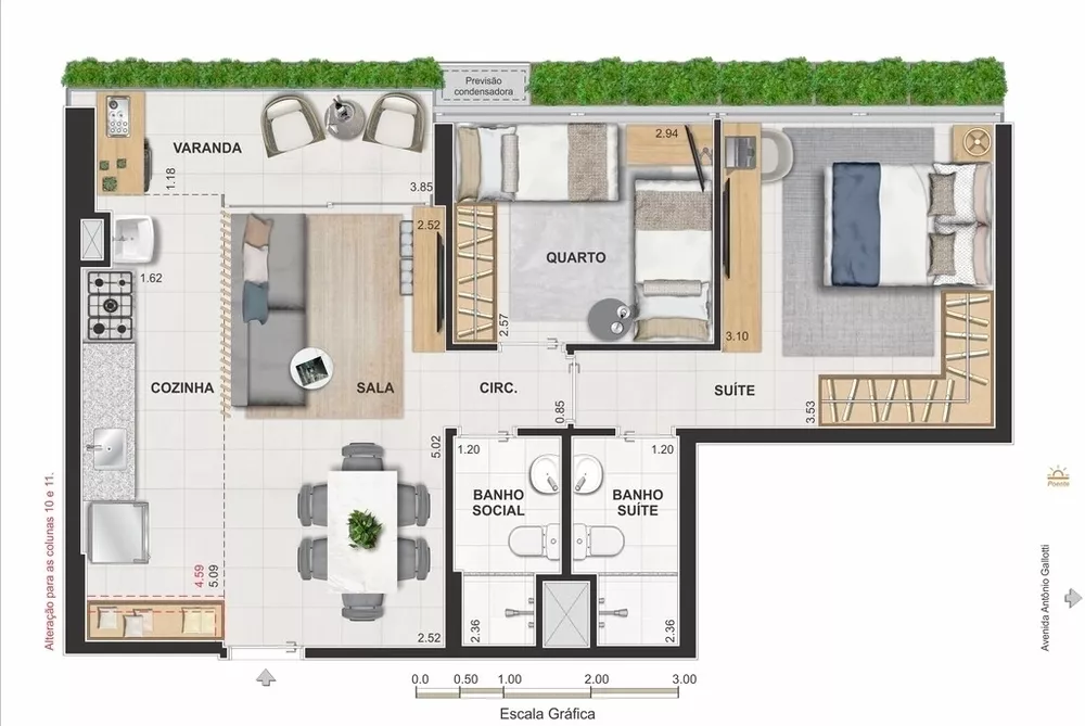 Apartamento, 2 quartos, 60 m² - Foto 50