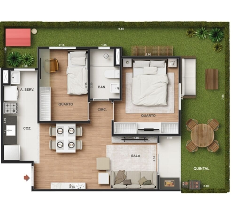 Apartamento, 2 quartos, 54 m² - Foto 19