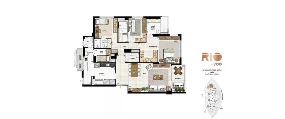 Apartamento, 3 quartos, 155 m² - Foto 36