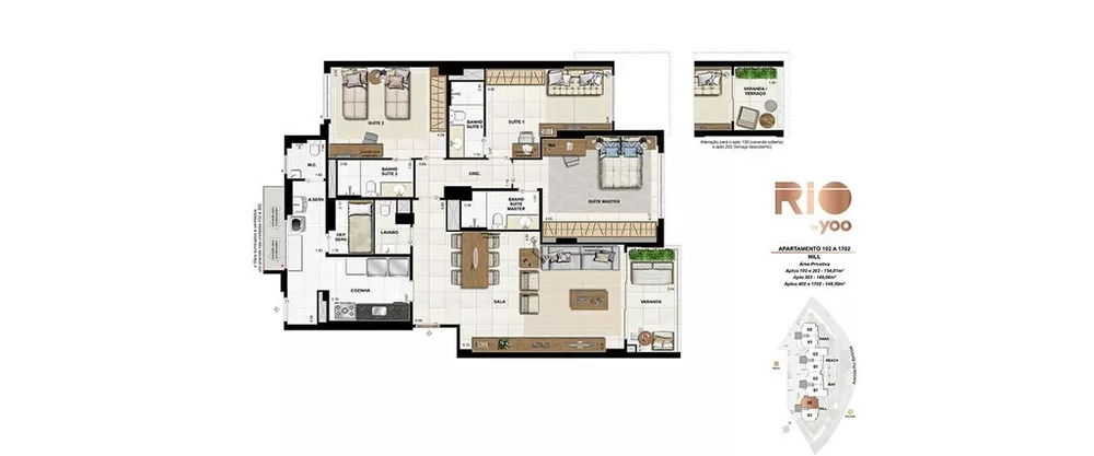 Apartamento, 3 quartos, 155 m² - Foto 39