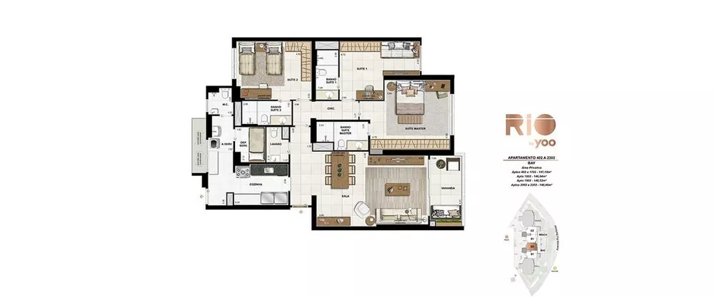 Apartamento, 3 quartos, 155 m² - Foto 46