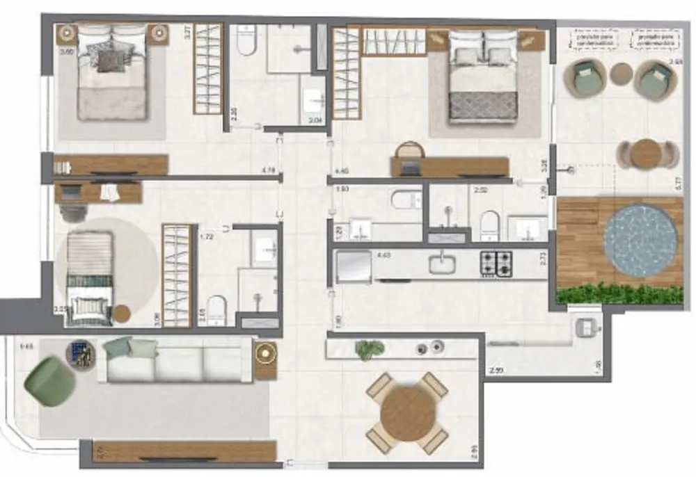 Apartamento, 3 quartos, 109 m² - Foto 27