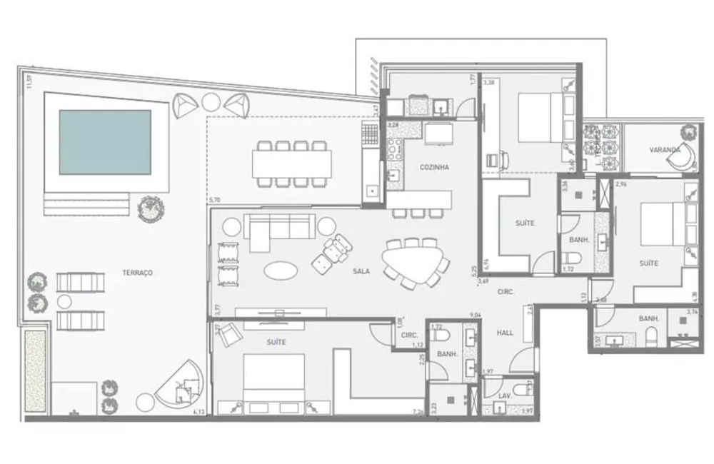 Apartamento, 3 quartos, 97 m² - Foto 3