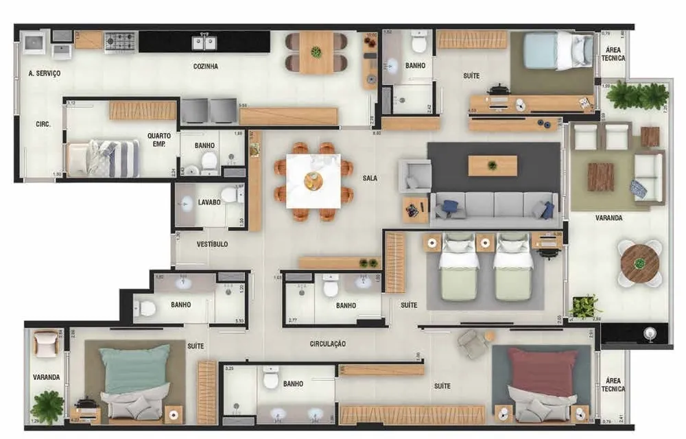 Apartamento, 4 quartos, 145 m² - Foto 16