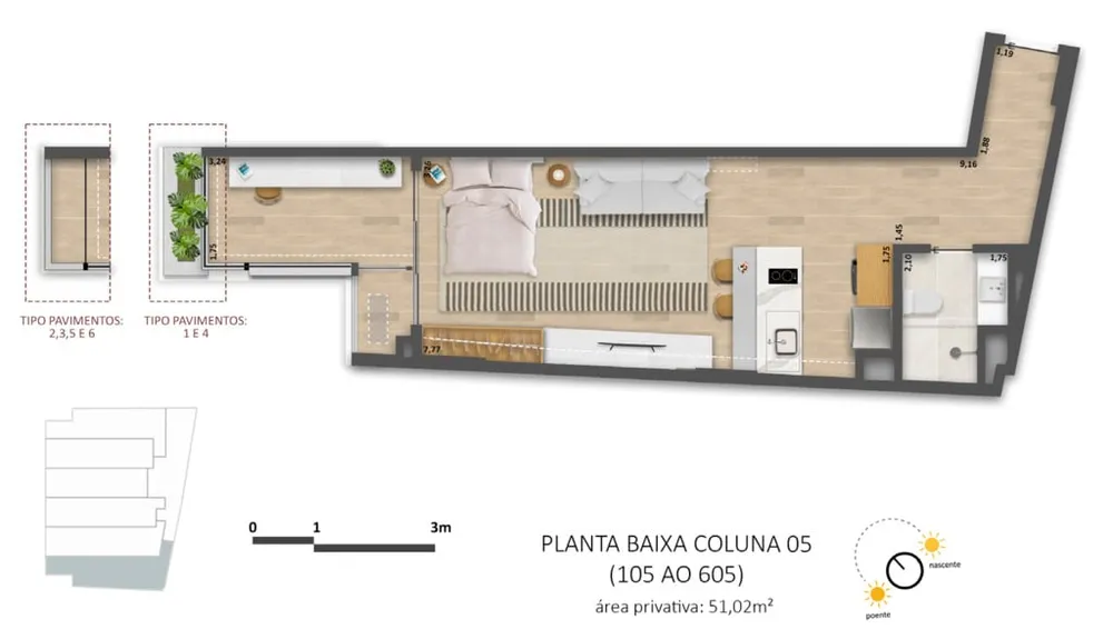 Apartamento, 1 quarto, 43 m² - Foto 33
