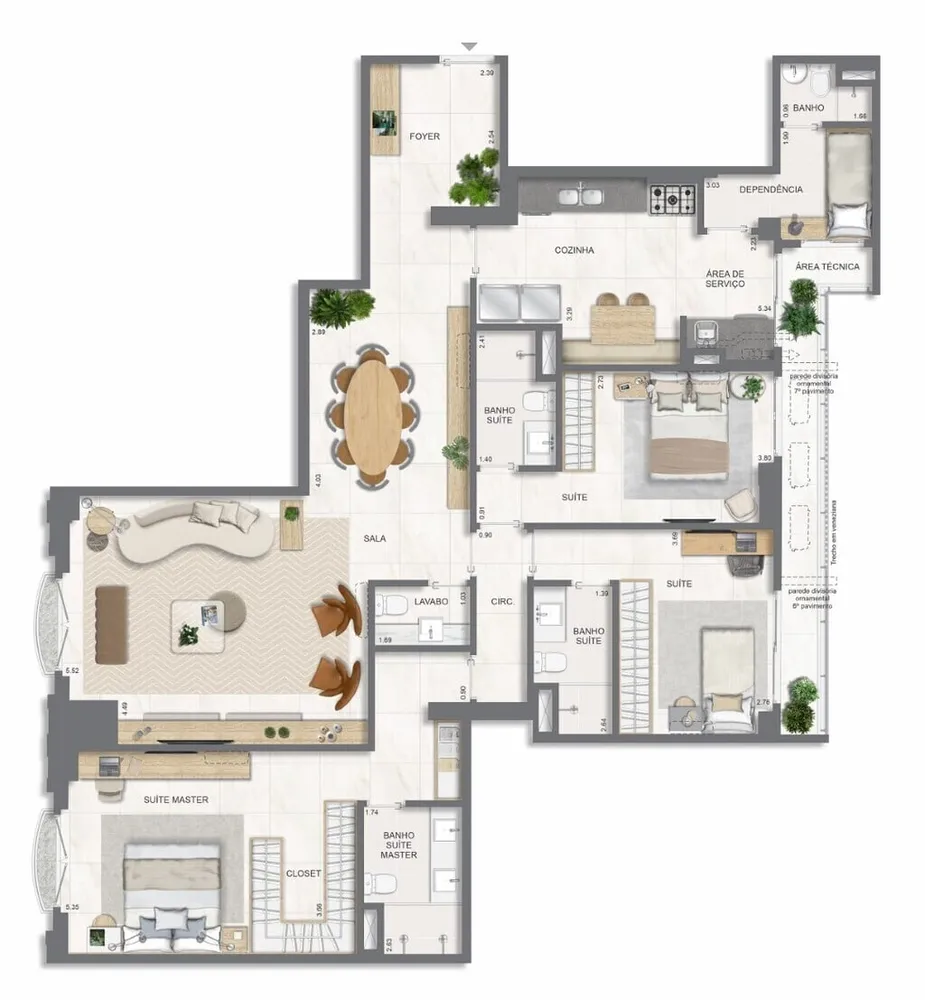 Apartamento, 3 quartos, 131 m² - Foto 51