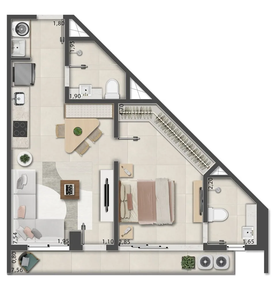 Apartamento, 1 quarto, 36 m² - Foto 23