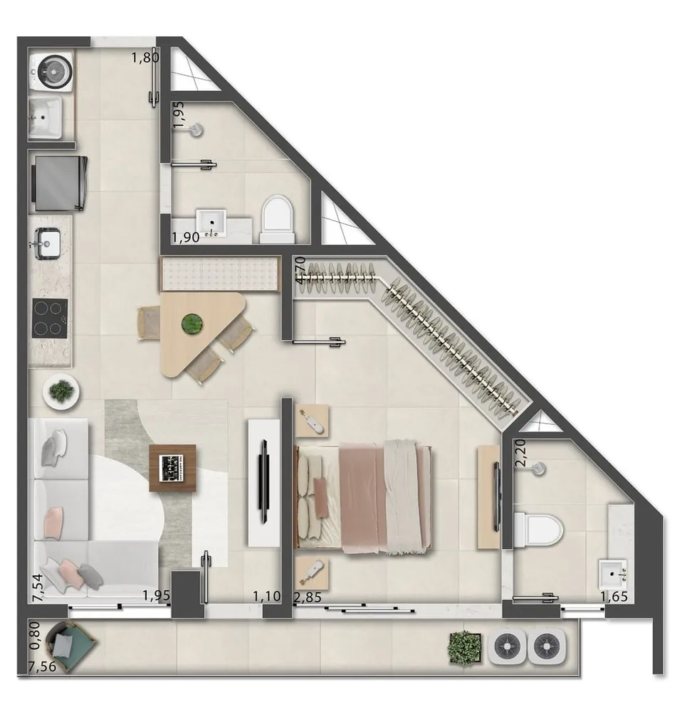 Apartamento, 1 quarto, 36 m² - Foto 114